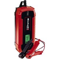 EINHELL CE-BC 6 M Caricabatteria per veicolo 12 V Nero, Rosso, Caricabatterie rosso/Nero, 12 V, 220 - 240 V, 50 Hz, LCD, Sovraccarico, Cortocircuito, IP65