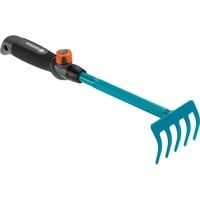 GARDENA 8925-20 non classificato, Rastrello a mano turchese/Nero, Rastrello a mano, Acciaio, Duroplast, Negro/Arancione, 1 pezzo(i), 85 mm