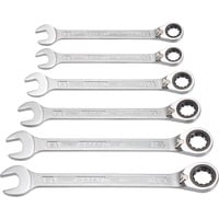 Hazet Set di chiavi combinate a cricchetto 606/6-1, 6 pezzi, Chiave 