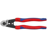KNIPEX 9562190 tagliafibre, Pinze di taglio blu, Blu/Rosso, Acciaio al cromo vanadio, Nero, Blu, Rosso, 314 g