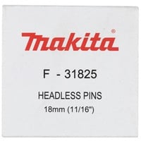 Makita Punti F-31825, per pinzatrice a spillo, 0,6 x 18mm, Chiodo 