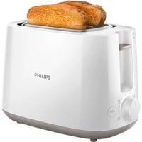 Philips Daily Collection Tostapane HD2581/00 bianco, 2 fetta/e, Metallo, 830 W, 230 V, 830 W, 50-60 Hz