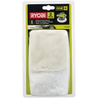 Ryobi Set di cappucci per cera e lucidatura RAK2BB, 2 pezzi, Cuffia di lana bianco