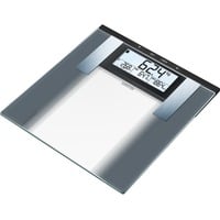 Sanitas SBG 21 Argento Bilancia pesapersone elettronica, Scala Bilancia pesapersone elettronica, 180 kg, kg/lb, Argento, Vetro, Tappo
