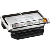 Tefal GC724D Griglia di contatto, Come contattare con grill acciaio inox satinato/Nero, Nero, Metallico, Da tavolo, Pulsanti, Piastra, 400 x 200 mm, Coperchio incernieriato