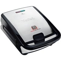 Tefal Snack Collection SW852D tostiera 700 W Nero, Acciaio inox, Creatore del panino argento/Nero, Nero, Acciaio inox, Pronto, 225 x 135 mm, 700 W, Tipo C, 203 mm
