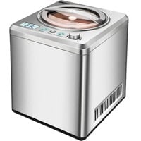 Unold 48872 macchina per gelato Gelatiera compressore 2 L 180 W Acciaio inox acciaio inox satinato, Gelatiera compressore, 2 L, 1 ciotole, Acciaio inox, 30 min, LCD