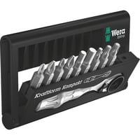 Wera 05073645001 punta per cacciavite 9 pezzo(i), Set di strumenti 9 pezzo(i), Esadecimale (metrico), Phillips, Viti a croce, Torcia, PH 1,PH 2, PZ 1,PZ 2, TX15,TX20,TX25, 4,5 mm