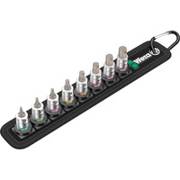 Wera Belt A 2 Set di bussole, chiave combinata   Nero/Argento, Set di bussole, 1/4", Metrico, 8 testina/e, 3,4,5,6,7,8 mm, 1/4"