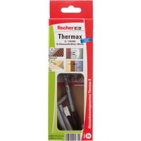 fischer 045681 giravite e bullone 2 pezzo(i) M6 Vite, Tassello Nero/grigio, Vite, Legno, M6, Filettatura parziale, Acciaio inossidabile, Lucida