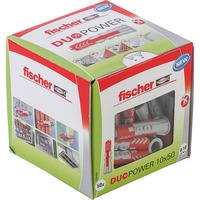 fischer Dübel DUOPOWER 10x50 LD, Tassello grigio chiaro/Rosso