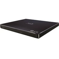Hitachi-LG Data Storage Slim Portable Blu-ray Writer lettore di disco ottico Blu-Ray RW Nero, esterno combo Blu-ray Nero, Nero, Vassoio, Tablet, Blu-Ray RW, USB 2.0, 60000 h