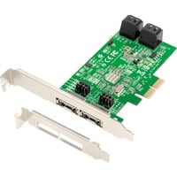 Dawicontrol DC-624E RAID controller RAID PCI Express x2 2.0, Controllore SATA, PCI Express x2, 0, 1, 5, 10, JBOD, 2 TB, Windows 2000,Windows 7 Home Basic,Windows 7 Home Basic x64,Windows 7 Home Premium,Windows 7 Home..., Vendita al dettaglio