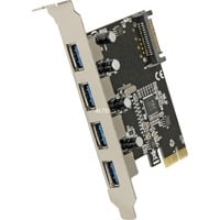 DeLOCK 89297 scheda di interfaccia e adattatore Interno USB 3.2 Gen 1 (3.1 Gen 1), Controller USB PCIe, USB 3.2 Gen 1 (3.1 Gen 1), Nero, Argento, PC, Windows 7 Home Premium, Windows 7 Home Premium x64, Windows 7 Professional, Windows 7 Professional..., 480 Mbit/s, Vendita al dettaglio