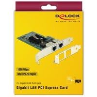 DeLOCK 89944 scheda di rete e adattatore Interno Ethernet 1000 Mbit/s Interno, Cablato, PCI Express, Ethernet, 1000 Mbit/s
