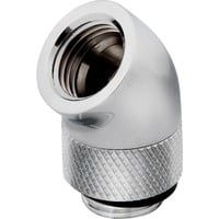 Corsair CX-9055001-WW parte e accessorio del sistema di raffreddamento del computer Guarnizione, Connessione cromo, Guarnizione, Ottone, Cromo, 1/4", 45°, Liquido