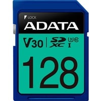ADATA ASDX128GUI3V30S-R memoria flash 128 GB SDXC UHS-I Classe 10, Scheda di memoria 128 GB, SDXC, Classe 10, UHS-I, 100 MB/s, 60 MB/s