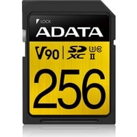 ADATA Premier ONE V90 256 GB SDXC UHS-II Classe 10, Scheda di memoria 256 GB, SDXC, Classe 10, UHS-II, 275 MB/s, 155 MB/s