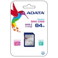 ADATA SDXC 64GB UHS Classe 10, Scheda di memoria blu, 64 GB, SDXC, Classe 10, UHS, Blu