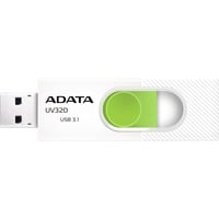 ADATA UV320 unità flash USB 32 GB USB tipo A 3.2 Gen 1 (3.1 Gen 1) Verde, Bianco, Chiavetta USB bianco/Verde, 32 GB, USB tipo A, 3.2 Gen 1 (3.1 Gen 1), Lamina di scorrimento, 7,9 g, Verde, Bianco