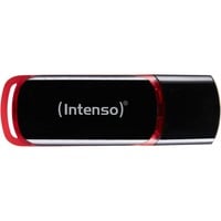 Intenso 8GB USB2.0 unità flash USB USB tipo A 2.0 Nero, Rosso, Chiavetta USB Nero/Rosso, 8 GB, USB tipo A, 2.0, 28 MB/s, Cuffia, Nero, Rosso