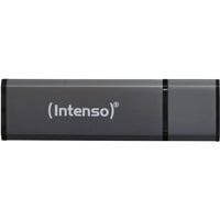 Intenso Alu Line unità flash USB 8 GB USB tipo A 2.0 Antracite, Chiavetta USB Nero, 8 GB, USB tipo A, 2.0, 28 MB/s, Cuffia, Antracite
