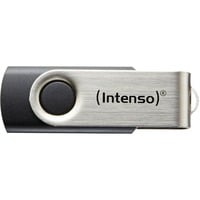 Intenso Basic Line unità flash USB 8 GB USB tipo A 2.0 Nero, Argento, Chiavetta USB Nero/Argento, 8 GB, USB tipo A, 2.0, 28 MB/s, Girevole, Nero, Argento