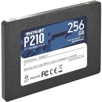 Patriot P210 2.5" 256 GB Serial ATA III, Disco a stato solido Nero, 256 GB, 2.5", 500 MB/s