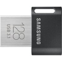 Samsung Flash Drive FIT Plus 128 GB, Chiavetta USB Nero, 128 GB, USB tipo A, 3.2 Gen 1 (3.1 Gen 1), 400 MB/s, Senza coperchio, Grigio, Argento