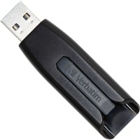 Verbatim V3 - Memoria USB 3.0 32 GB - Nero, Chiavetta USB Nero/grigio, 32 GB, USB tipo A, 3.2 Gen 1 (3.1 Gen 1), 80 MB/s, Lamina di scorrimento, Nero, Grigio