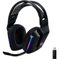 Logitech G733 Cuffia Padiglione auricolare Nero, Cuffia da gioco Nero, Cuffia, Padiglione auricolare, Giocare, Nero, Stereofonico, Manopola