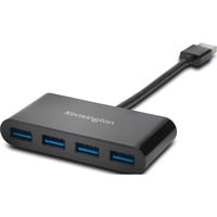 Kensington Hub a 4 porte USB 3.0 UH4000 - Nero, Hub USB Nero, Nero, Windows XP or above; macOS 10.6 or above, 1 pz, 75 mm, 90 mm, 18 mm
