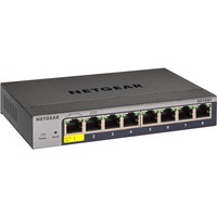 Netgear GS108T Gestito L2 Gigabit Ethernet (10/100/1000) Grigio, Interruttore Gestito, L2, Gigabit Ethernet (10/100/1000), Full duplex, Vendita al dettaglio