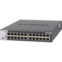 Netgear XSM4324CS Gestito L3 10G Ethernet (100/1000/10000) 1U Nero, Interruttore Gestito, L3, 10G Ethernet (100/1000/10000), Montaggio rack, 1U
