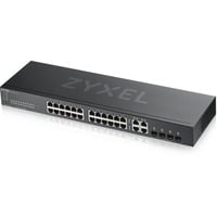 Zyxel GS1920-24V2 Gestito Gigabit Ethernet (10/100/1000) Nero, Interruttore Nero, Gestito, Gigabit Ethernet (10/100/1000), Montaggio rack