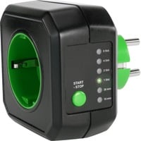 Ansmann AES1 adattatore e invertitore Nero, Adattatore spina Nero/Verde, 230 V, 50 Hz, Nero