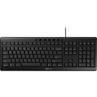 CHERRY STREAM tastiera Ufficio USB QWERTY Inglese US Nero Nero, Full-size (100%), Cablato, USB, Interruttore a chiave meccanica, QWERTY, Nero