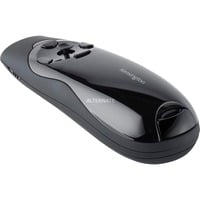 Kensington Controllo del cursore wireless con laser verde, Presentatore Nero/nero lucido, RF, USB, 45 m, Nero