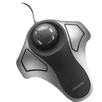Kensington Trackball ottica Orbit argento/Nero, Ambidestro, Ottico, Argento