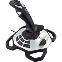 Logitech Extreme 3D PRO Nero, Bianco USB 2.0 Joystick Digitale PC Nero/Argento, Joystick, PC, Digitale, Cablato, USB 2.0, Nero, Bianco