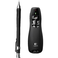Logitech R400 puntatore wireless RF Nero, Presentatore Nero, RF, USB, 15 m, Nero