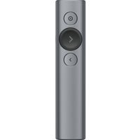 Logitech Spotlight puntatore wireless Bluetooth/RF Grigio, Presentatore Bluetooth/RF, USB, 30 m, Grigio