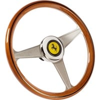 Thrustmaster 2960822 accessorio di controller da gaming Volante da corsa, Sostituzione volante marrone/Argento, Volante da corsa, Legno, Grigio, Metallo, Cina, 1 pz, 108 mm