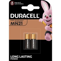 Duracell Sicurezza MN21 B2 2pz, Batteria Batteria monouso, Alcalino, 12 V, 2 pz, Nero, Oro, Argento, 7,4 g