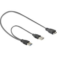 DeLOCK 82909 cavo USB 0,2 m USB 3.2 Gen 1 (3.1 Gen 1) USB A Micro-USB B Grigio, Cavo a Y Nero/Rosso, 0,2 m, USB A, Micro-USB B, USB 3.2 Gen 1 (3.1 Gen 1), Maschio/Maschio, Grigio