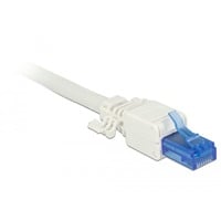 DeLOCK 86417 cavo di collegamento RJ-45 Blu, Bianco, Spina bianco, RJ-45, Blu, Bianco, Cat6a, U/UTP (UTP), 18 mm, 52,8 mm