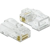 DeLOCK 86473 cavo di collegamento RJ-45 Trasparente, Presa trasparente, RJ-45, Trasparente, Maschio, Dritto, Policarbonato, Cat6