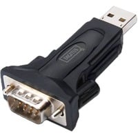 Digitus Adattatori per inversione del genere dei cavi, Adattatore Nero, USB 2.0, RS-485, 0,8 m, Nero