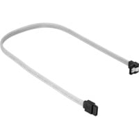 Sharkoon SATA 3 cavo SATA 0,45 m SATA 7-pin Nero, Bianco bianco, 0,45 m, SATA III, SATA 7-pin, SATA 7-pin, Maschio/Maschio, Nero, Bianco