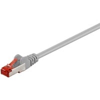 goobay 93568 cavo di rete Grigio 0,5 m Cat6 S/FTP (S-STP) grigio, 0,5 m, Cat6, S/FTP (S-STP), RJ-45, RJ-45